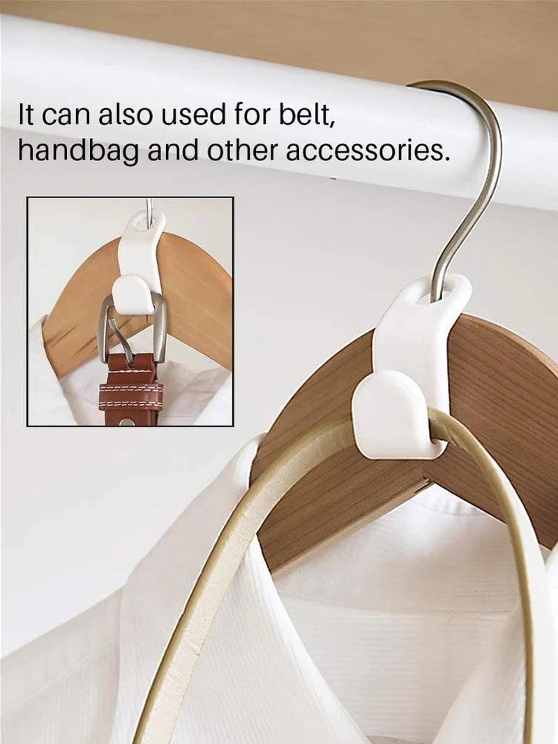 40-Piece Clothes Hanger Connector Hooks for Closet Organization and Space Saving