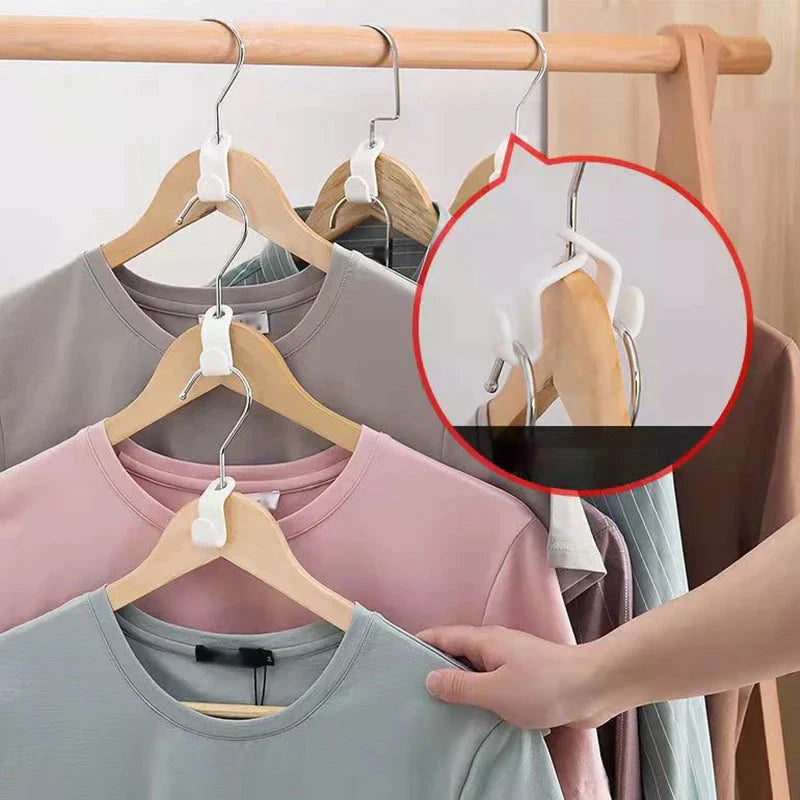 40-Piece Clothes Hanger Connector Hooks for Closet Organization and Space Saving