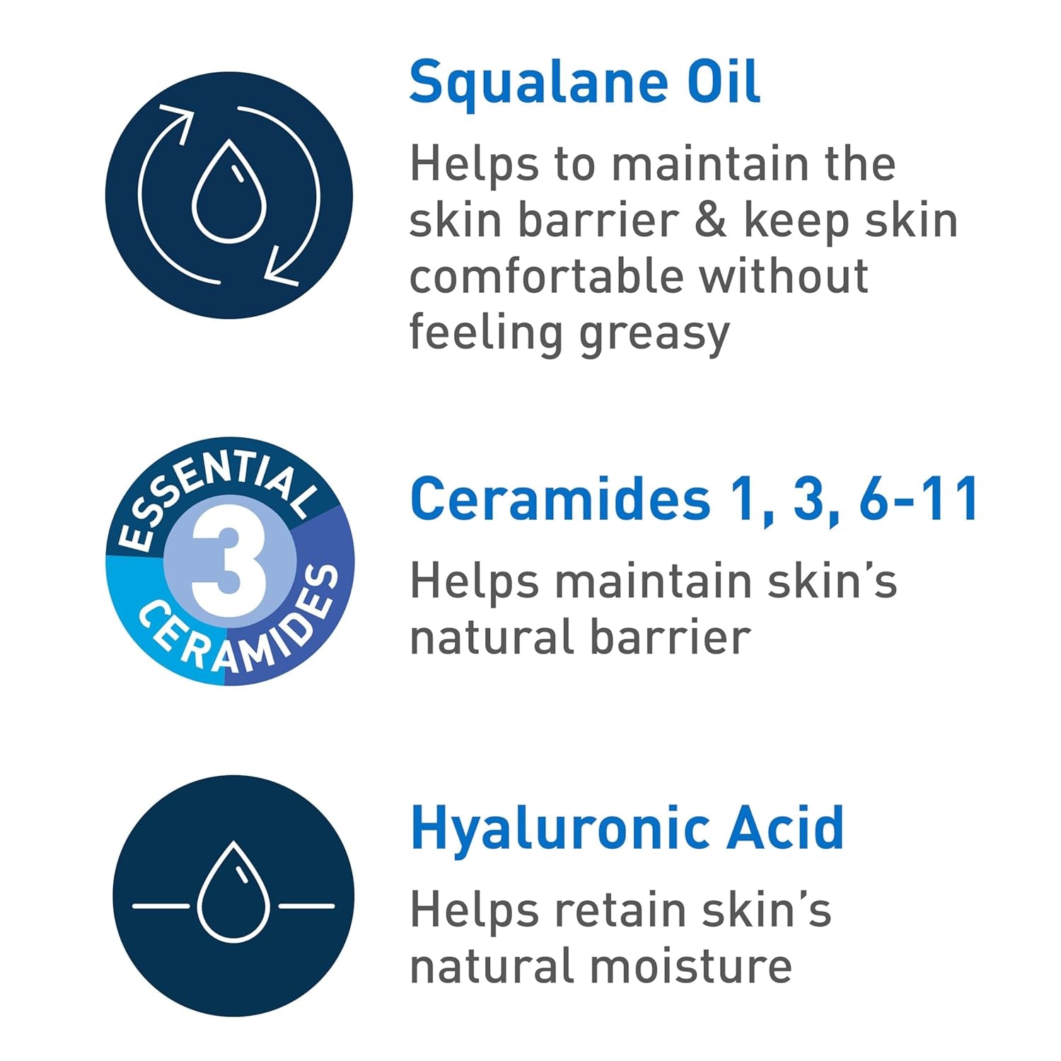 Hydrating Foaming Oil Cleanser, Moisturizing Oil Cleanser for Face & Body, Squalane Oil + Hyaluronic Acid + Ceramides, for Dry to Very Dry Skin, Fragrance Free & Residue Free, 19 FL Oz