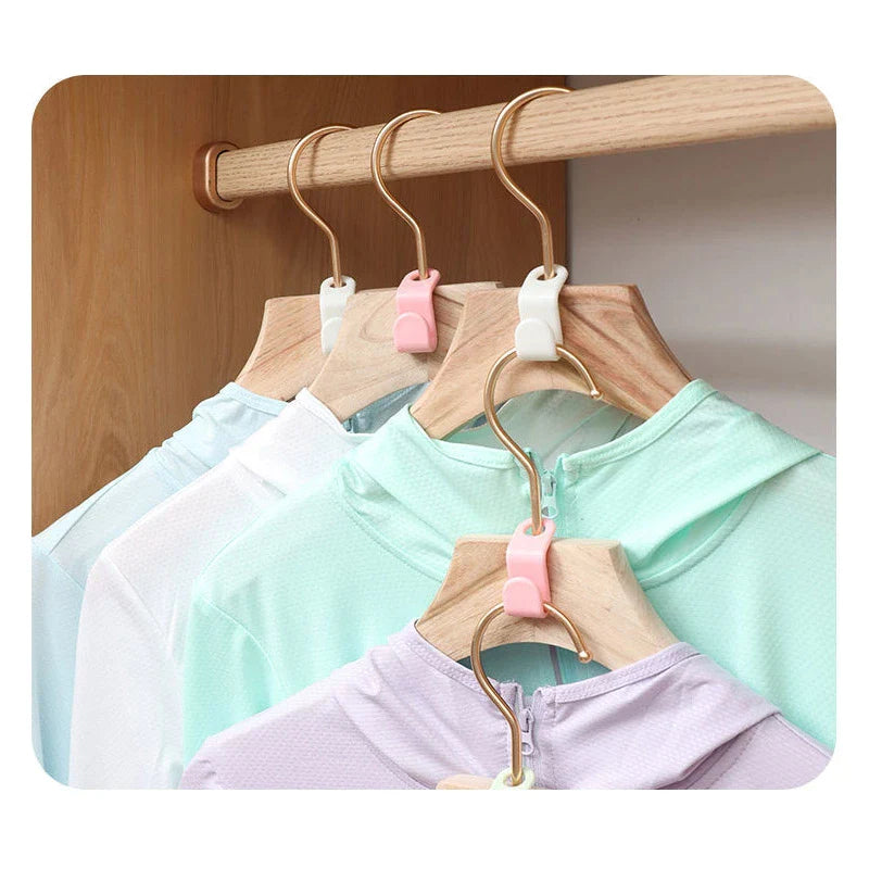 40-Piece Clothes Hanger Connector Hooks for Closet Organization and Space Saving